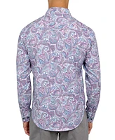 Society of Threads Men's Performance Stretch Paisley Shirt