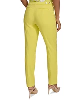 Calvin Klein Petite Lux Highline Tab-Waist Pants