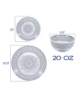 Bia Cordon Bleu Arabesque, 20-Piece Dinnerware Set, Service for 4