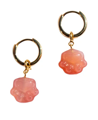 seree Bonbon - Jade stone charm earrings