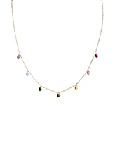 Lilian — Rainbow zircon necklace