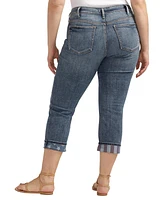 Silver Jeans Co. Plus Suki Mid Rise Curvy Fit Capri Jean