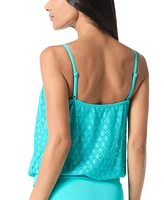 Coco Reef Women's Laguna Bra-Sized Underwire Blouson Tankini Top