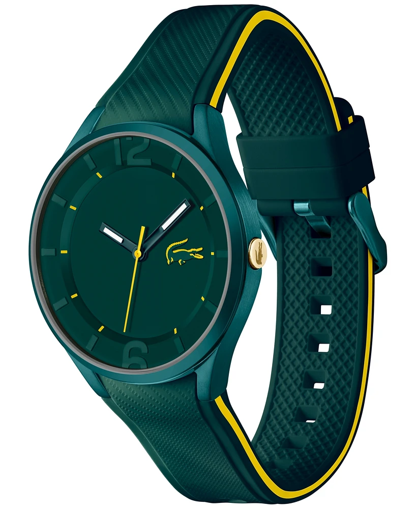 Lacoste Unisex Ollie Green Silicone Strap Watch 44mm