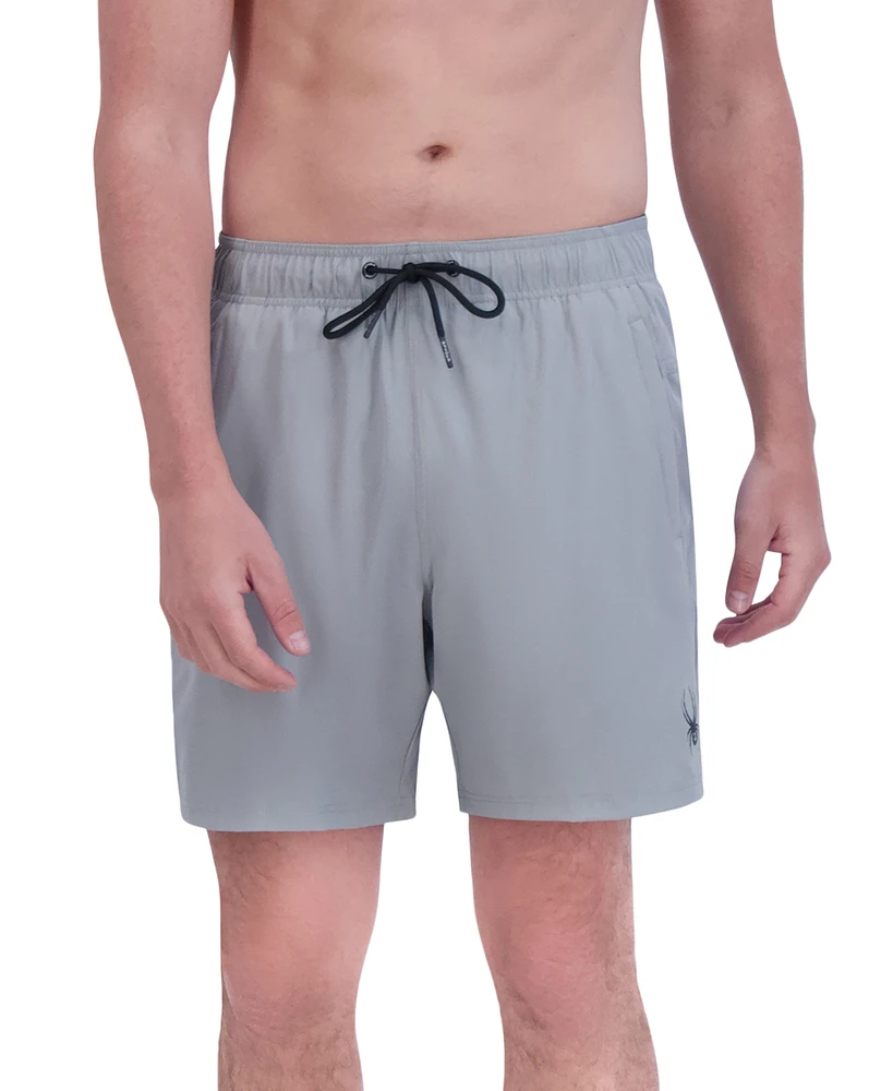 Spyder Men's Stretch 7" Swim Trunks with Compression Liner