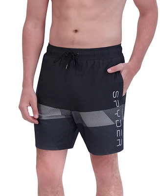 Spyder Men's Stretch 7" Swim Trunks with Compression Liner