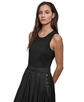 Dkny Women's Mixed-Media Sleeveless Maxi Dress