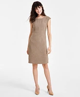 Kasper Petite Cap-Sleeve Sheath Dress