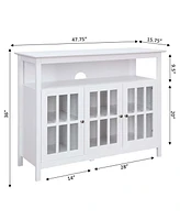Convenience Concepts 47.75" Big Sur Deluxe Tv Stand with Cabinets and Shelf