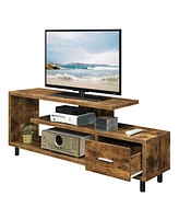 Convenience Concepts 59" Seal Ii 1 Drawer 65 inch Tv Stand with Shelves