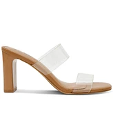 Wild Pair Zandria Two-Piece Clear Vinyl Dress Sandals, Created for Macy's