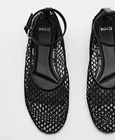 Mango Women's Ballerinas With Mesh Bracelet