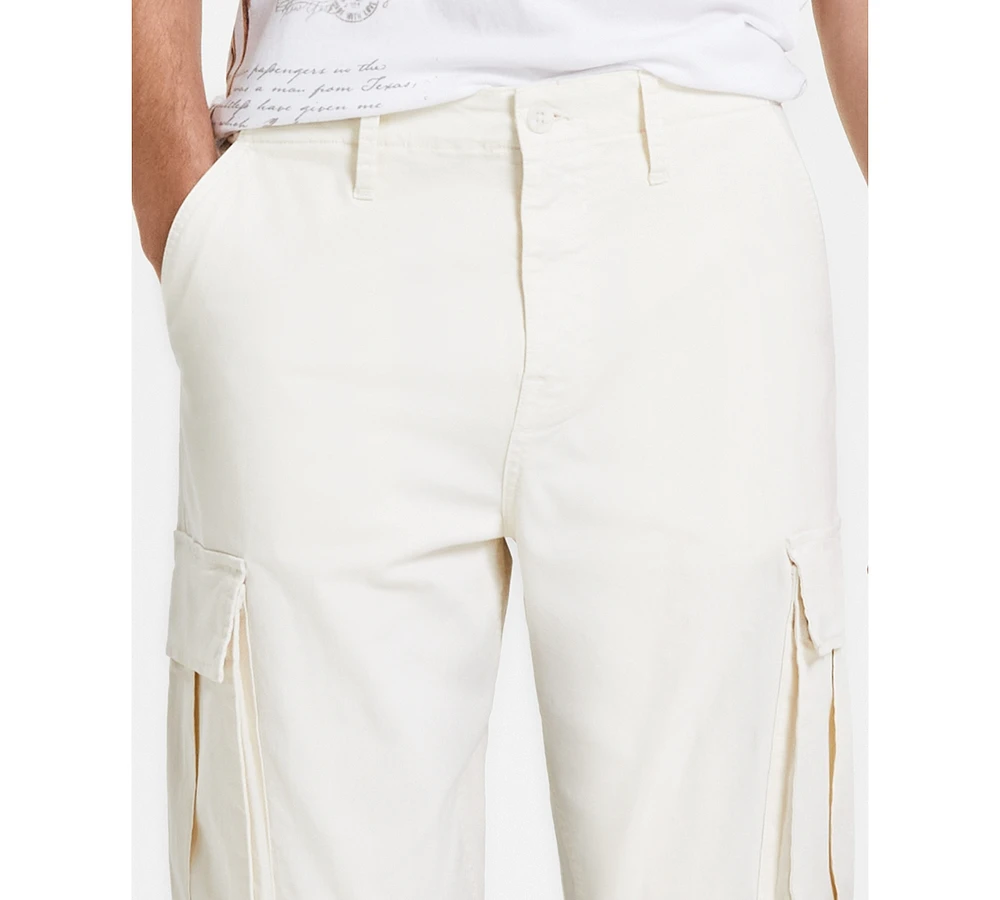 Guess Men's Relaxed-Fit Twill Cargo Pants