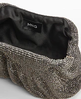 Mango Women's Crystal Clutch Bag