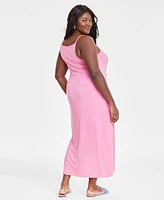 On 34th Trendy Plus Ribbed Midi Dress, Created for Macy's