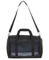 Soft Sided Multi-Entry Collapsible Travel Large Pet Carrier Duffel With Removable Lining