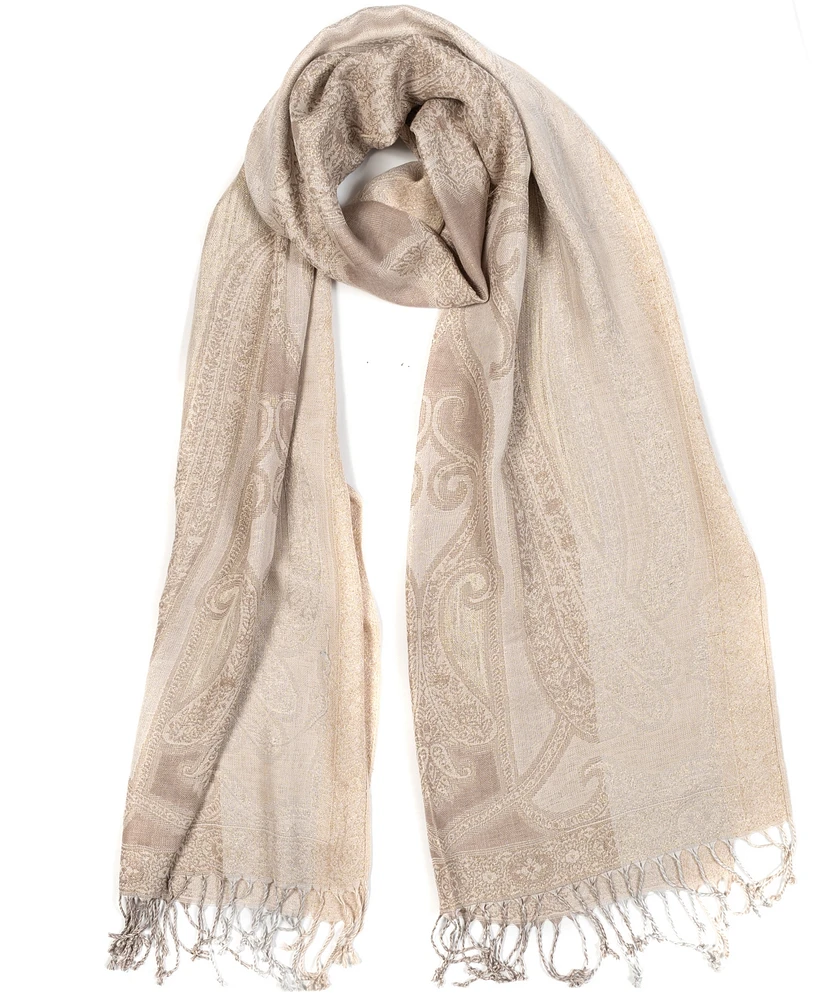 Vince Camuto Women's All-Over Paisley Lurex Scarf