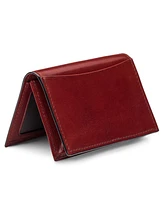 Bosca Men's Wallet, Old Leather Full Gusset 2-Pocket Card Case Wallet with I.d. Window