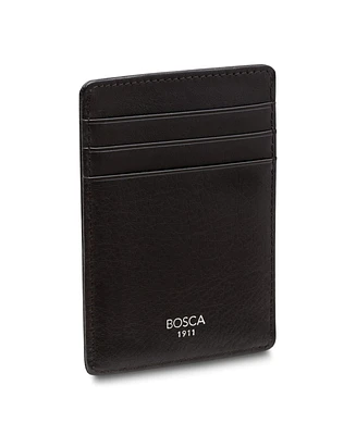 Bosca Men's Nappa Vitello Collection - Deluxe Front Pocket Wallet