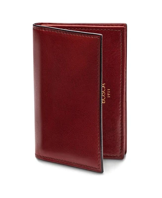 Bosca Men's Wallet, Old Leather Full Gusset 2-Pocket Card Case Wallet with I.d. Window