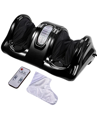 Yescom Shiatsu Foot Massager Kneading and Rolling Ankle with Remote Personal Health Black