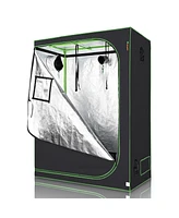 Yescom 60"x32"x80" Indoor Grow Tent Reflective Mylar Hydroponic Plant Window