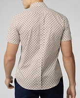 Ben Sherman Men's Block Geo Print Short Sleeve Shirt