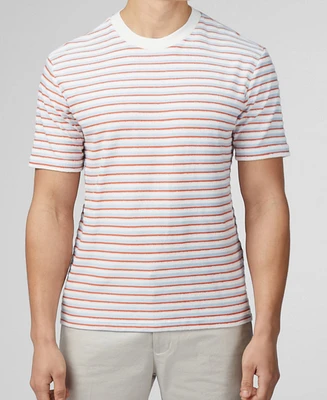 Ben Sherman Men's Loopback Stripe Short Sleeve T-shirt