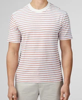 Ben Sherman Men's Loopback Stripe Short Sleeve T-shirt