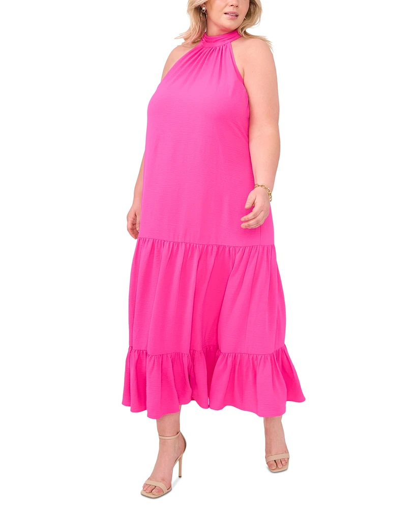 Msk Plus Tiered Maxi Dress