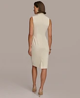 Donna Karan Women's Mock-Neck Sheath Dress