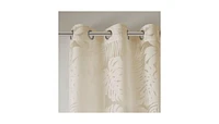 Madison Park Leilani Palm Leaf Burnout Window Sheer Curtain