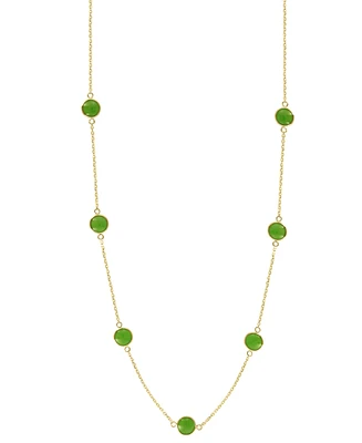 Effy Dyed Jade Bead Collar Necklace in 14k Gold