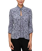 Alex Evenings Women's 2-Pc. Printed Twinset