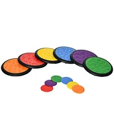 Qaba Blindfolded & Barefoot Sensory Tiles for Kids, Little Kids Game