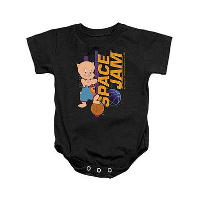 Space Jam 2 Baby Girls Porky Standing Snapsuit