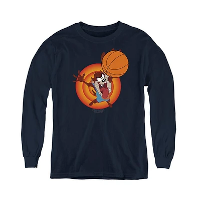 Space Jam 2 Boys Youth Taz Slam Long Sleeve Sweatshirt