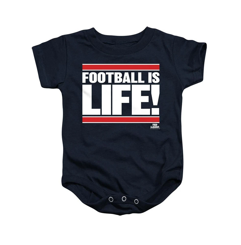 Ted Lasso Baby Girls Baby-Girls Football Is Life Snapsuit