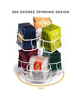Sorbus Tea Bag 2 Tier Lazy Susan Organizer