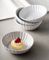 Godinger Blush Scalloped Iridescent Bowls