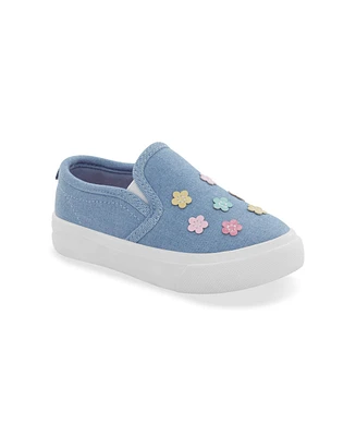 Carter's Little Girls Penny Sip On Blue Shoe