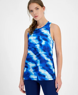 Id Ideology Women's Shibori Wave Mesh Racerback Tank Top, Created for Macy's