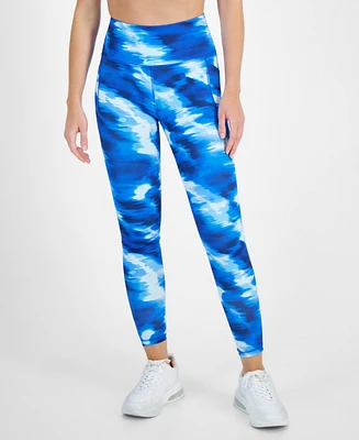 Id Ideology Women's Shibori Wave 7/8 Leggings, Created for Macy's