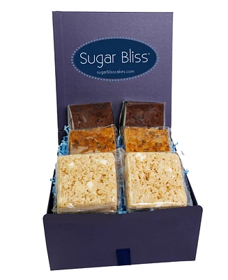 Sugar Bliss Gourmet Brownies Bars Gift Package, 6 piece