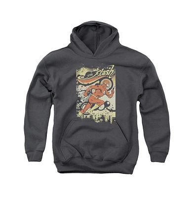 Flash Boys Dc Youth Comics Just Passing Through Pull Over Hoodie / Hooded Sweatshirt