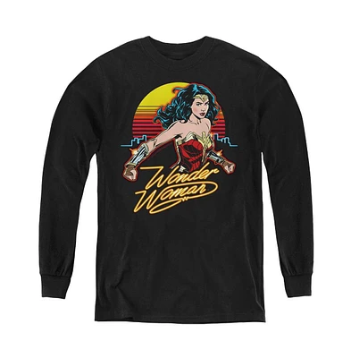 Wonder Woman Boys 84 Youth Skyline Long Sleeve Sweatshirt