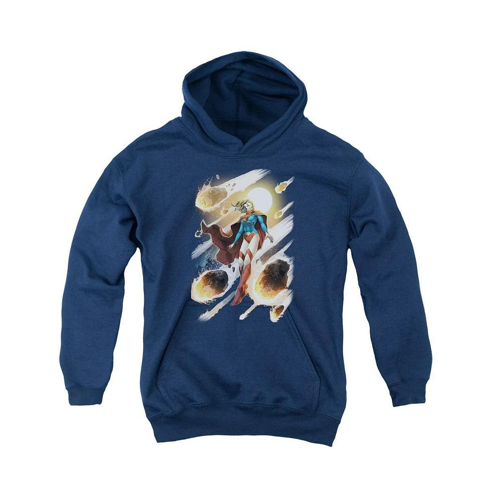 Justice League of America Boys Youth Supergirl 1 Pull Over Hoodie / Hooded Sweatshirt