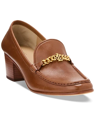 Lauren Ralph Lauren Women's Winslet Chain Hardware Loafer Pumps