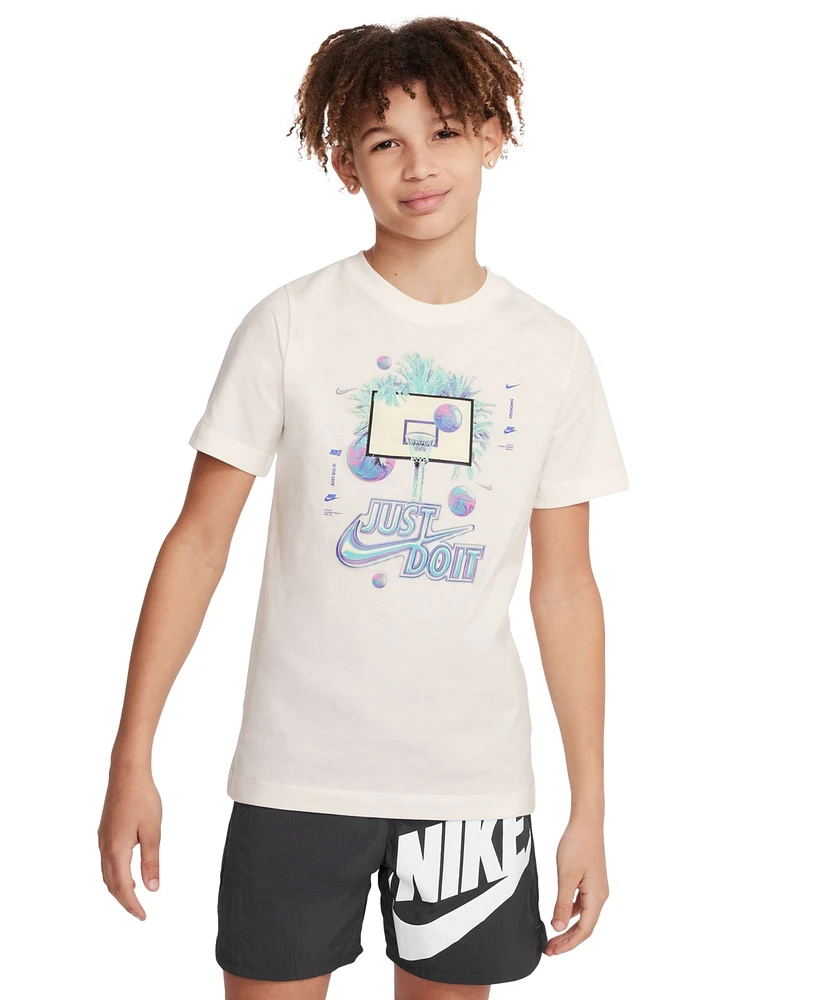 Nike Big Kids Sportswear Cotton Just Do It Graphic T-Shirt