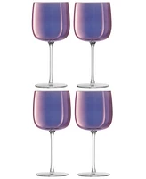 Lsa International Aurora Wine Glass 15oz Polar Violet x 4